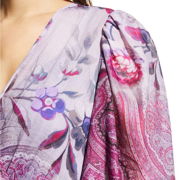 Kobi Halperin Chloe Blouson Sleeve Midi Dress with Pockets, NWT, Size XS - Picture 5 of 15